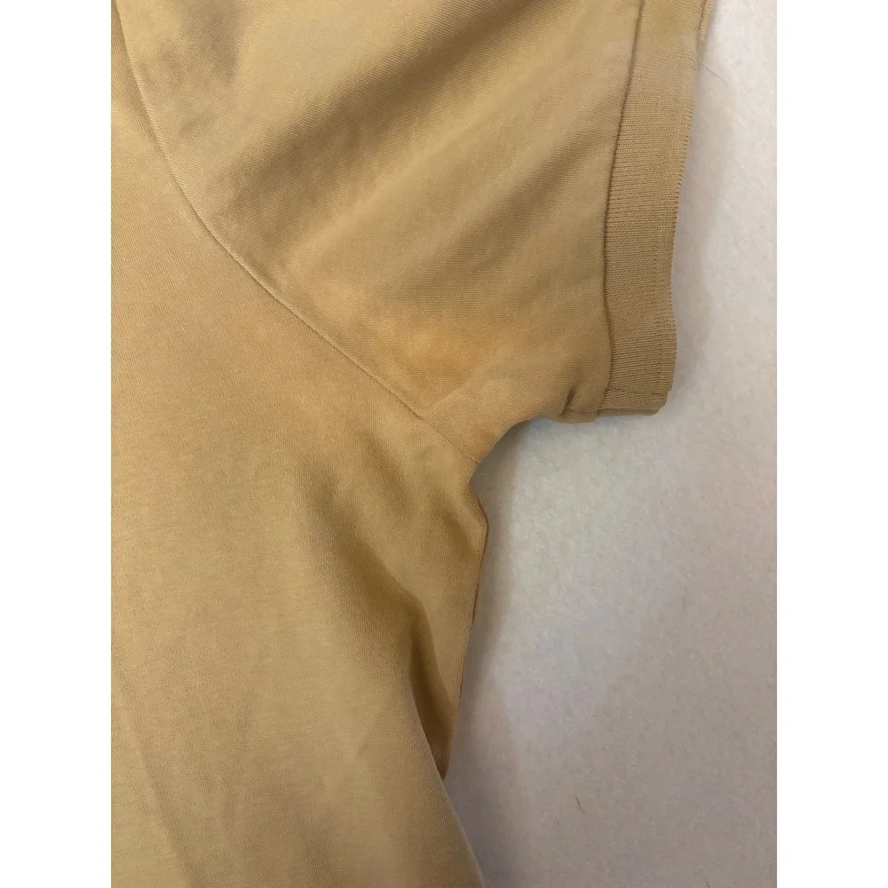 Polo Ralph Lauren Mens Custom Slim Fit Polo Shirt Tan Khaki Large Short Sleeve
